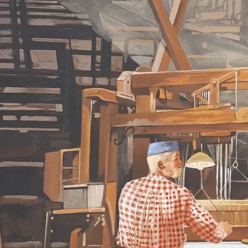 Panissières, l'atelier de tissage 4