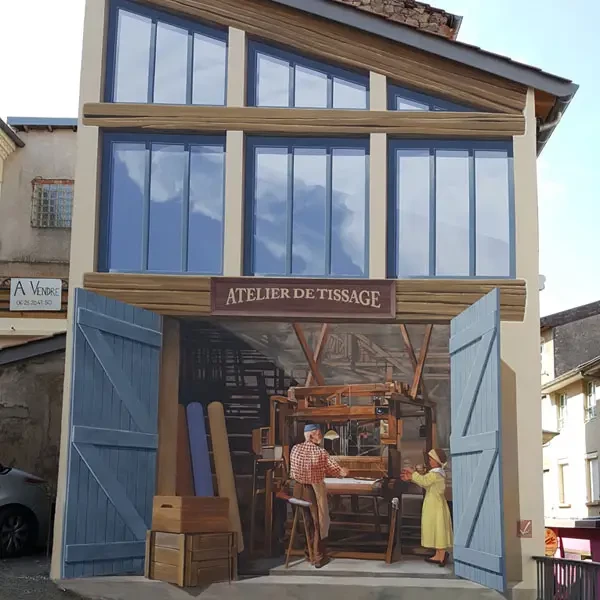 Panissières, l'atelier de tissage